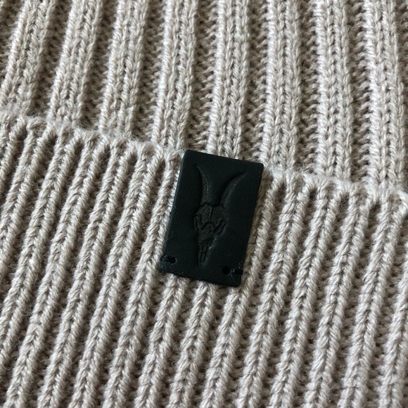 Allsaints Knit Rib Beanie Blush - Picture 2 of 9